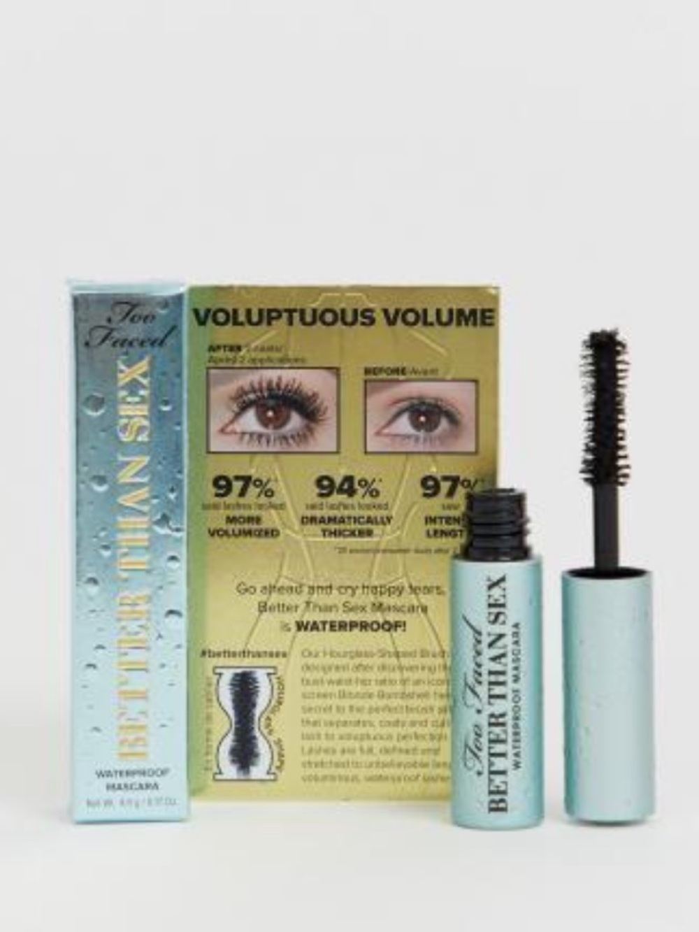 Too Faced Better Than Sex Waterproof Mascara Travel Size